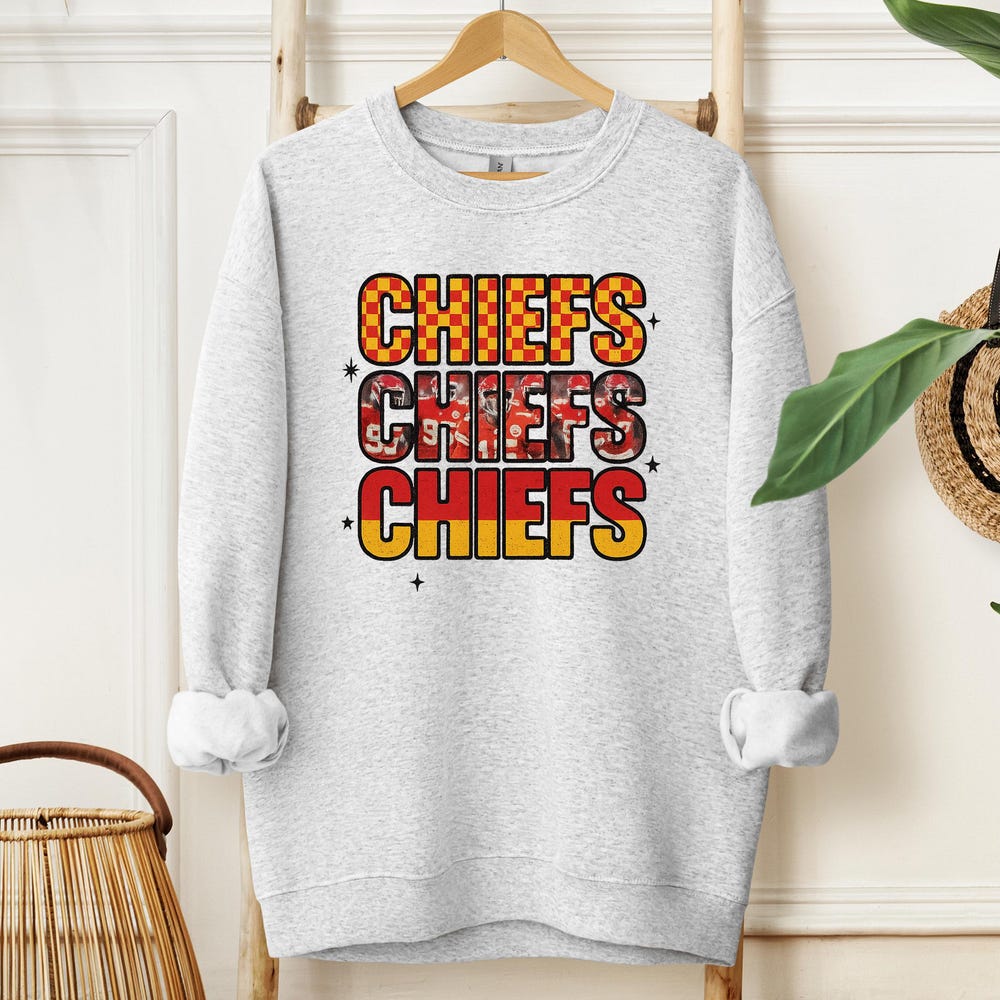 Kc Chiefs Sweatshirt, Kansas City Football Sweatshirt, Chiefs Fan Sweatshirt, Game Day Crewneck Sweatshirt, Kc Football Lover Sweatshirt Shirtstore24H