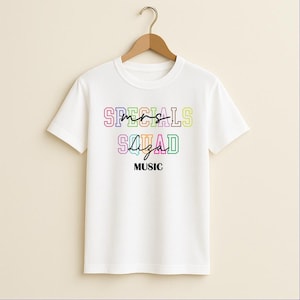 Special Teacher Squad Comfort Color Shirt, Art, Music Teacher Shirt, Teacher Team Shirt, Back to School Teacher Life Shirt, Teacher Gift Tee