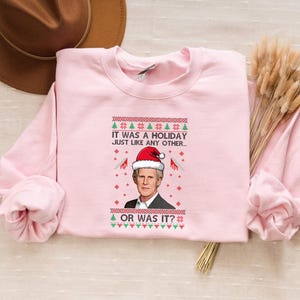 True Crime Ugly Christmas Sweater, True Crime Christmas Party Crewneck Sweater, Christmas Funny Holiday Printed Sweatshirt, Christmas Gifts