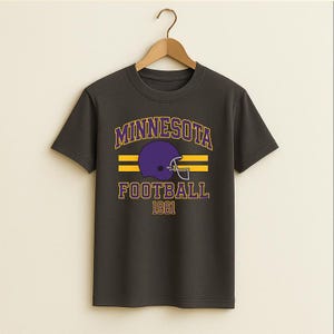 Minnesota Vintage Viking Football Shirt, Comfort Colors Game Day Fantasy Football Tee, Purple Gold Retro Football Tee, Superbowl Minnesota T