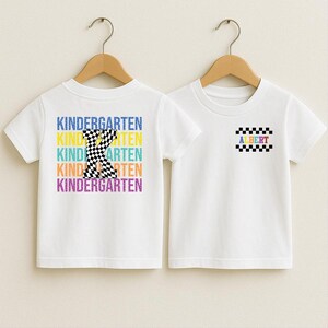 Personalized Kids Kindergarten Shirts, Custom Kids Name T, Kindergarten Back to School Tops, Boys Kids School T, Kindergarten Shirt for Kids