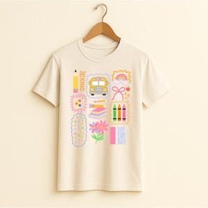 Comfort Color Cute Teacher Back To School Shirt, Elementary Teacher First Day of School Shirt, Teacher Team Top, First Grade Women Teacher T