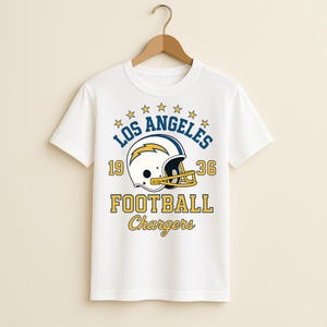LA Chargers Football Shirt, Los Angeles Game Day Shirt, Vintage LA Chargers Fan Top, Retro LA Football Shirt, Comfort Colors Sunday Game Tee