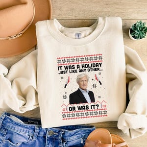 True Crime Ugly Christmas Sweater, Keith Morrison True Crime Christmas Shirt, Family Christmas Holiday Shirts, True Crime Christmas Crewneck