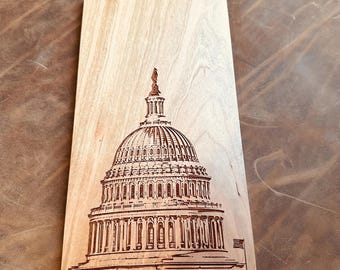 U.S. Capitol Dome Engraved Wall Hanging