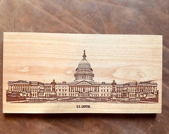 U.S. Capitol Engraved Wall Hanging