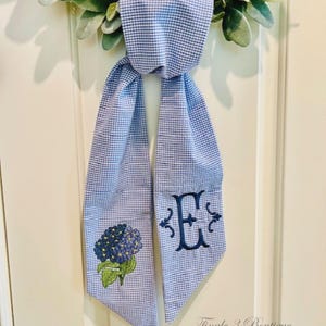 Hydrangea Wreath Sash