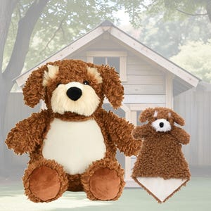 Personalized, Muggle Buggle Cockapoo / Cubbie Cockapoo / Stuffed Cockapoo /Cockapoo Lovie/ Kids Gift Set / Plush Cockapoo