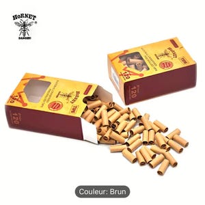 Filtres cartons pour fumeur – Lot de 100 | Tips roulage | Filtres à rouler non perforés | Accessoires fumeurs naturels | Carton biodégradabl