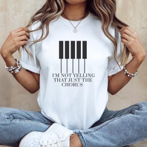 Funny Music T-Shirt, Pianist Gift, Gift for Musicians, Birthday Gift, Music Themed Shirt, Musician Tee, Music lover T-shirt