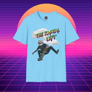 The Radical Left: Karl Marx Skateboard T-Shirt, Protest Shirt, Leftist Shirt, Progressive Tee