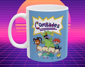 Comrades: Nickelodeon Rugrats Coffee Mug, Funny Progressive Gift, (11oz, 15oz)