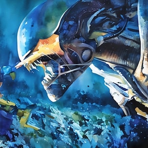 Ripley Vs Alien A4 art print