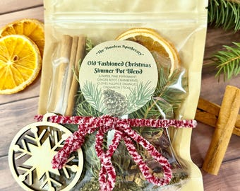 Miscela di pot-pourri natalizi da fornello, spezie di pino, mirtillo rosso e arancia