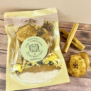Appelstoofpot met gebakken aroma, gezellige herfstpotpourri voor op het fornuis, huisgeur met kaneel en specerijen, herfstcadeau