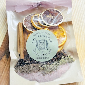 Citrus Spice Simmer Pot, Aromatherapy Simmer Blend, Natural Air Freshener, Kitchen Simmer Pot, Holiday Stovetop Potpourri, Home Fragrance