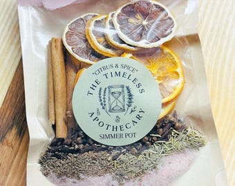 Citrus Spice Simmer Pot, Natural Stovetop Potpourri Blend
