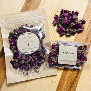 Dried Rose Buds, Food Grade Rose Petals, Dried Flowers, Herbal Tea, Bath Soak, Craft Use, DIY Floral Bouquet, Potpourri, Sachet