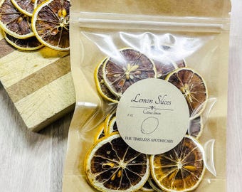 Rodajas de limón deshidratadas: ingrediente de grado alimenticio para decorar cócteles y cocinar a fuego lento