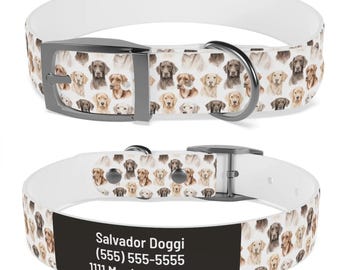 Custom Labrador Retriever Collar: Waterproof TPU, Personalized Dog Gift