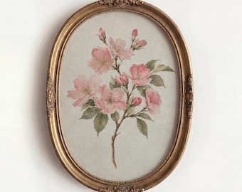 Cherry Blossom Print, Japanese Botanical Wall Art, Vintage Floral Decor, Pink Flower Artwork, Cottagecore Home Decor, Elegant Spring Gift