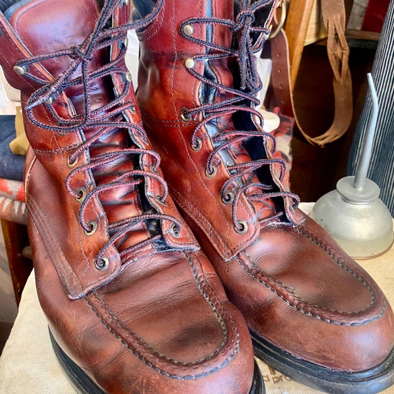 Leather Red Wing Boots Etsy UK