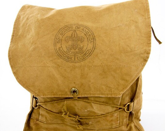 Vintage Boy Scouts Backpack Etsy