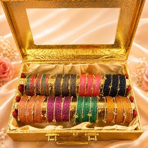 Kashmiri Glasarmband Box Set