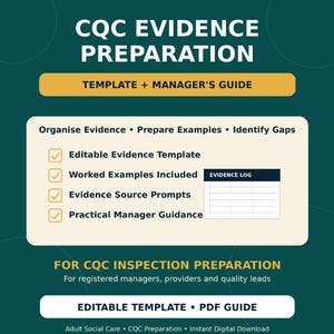 CQC Evidence Preparation Template, Provider Information Request Guide ...