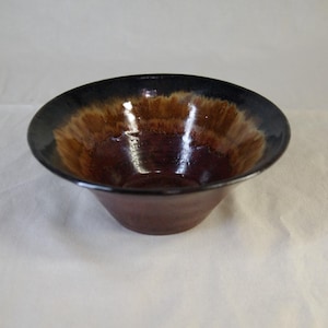 Dark Red Sunburst Bowl