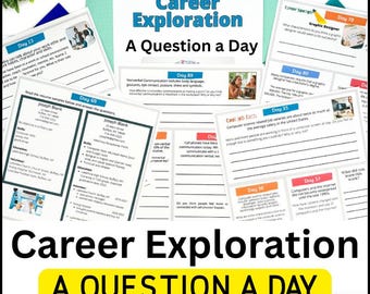 Teen Career Exploration Worksheets – Homeschool Life Skills (PDF)