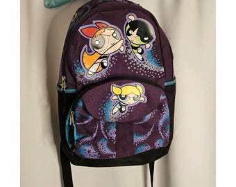 Vintage Powerpuff Girls Cartoon Network Full Size Backpack  display picture 1