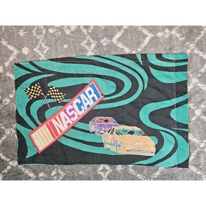 Nascar Vintage 1995 Bibb Company Doppelseitiger Kissenbezug in Standardgröße