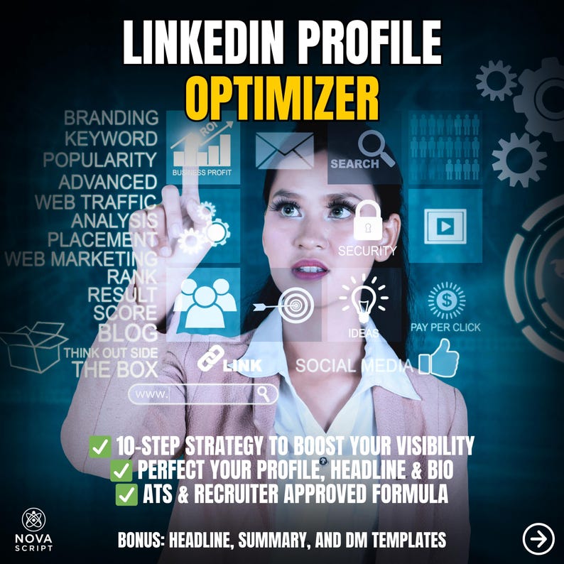 Image showcasing Linkedin Profile Optimization for Job Seekers - 10-module Career ...