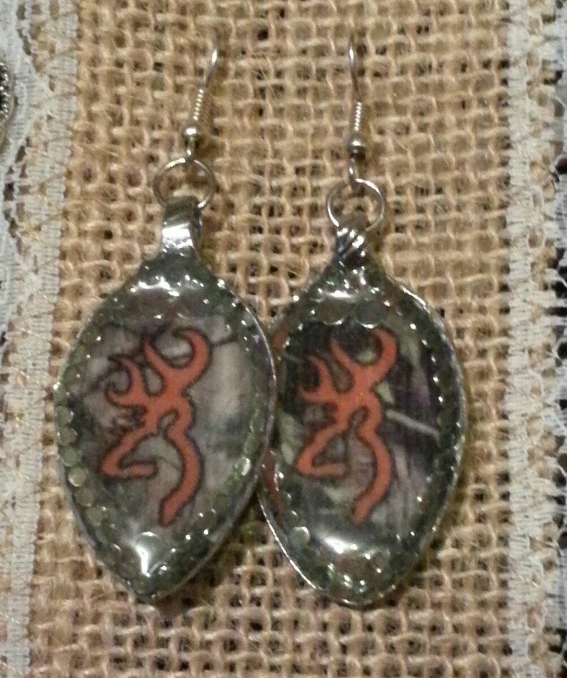 Browning Deer Earrings Deer Earrings Deer head earrings Etsy