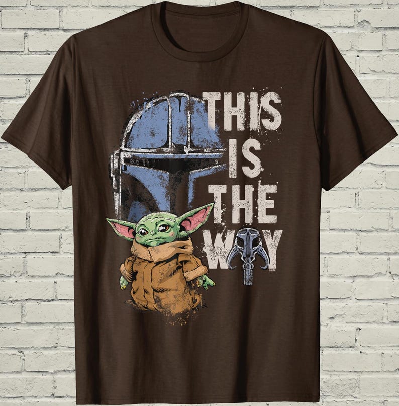 Mandalorian Grogu Star Wars Shirt, This Is The Way Baby Yoda Tee, Mens Birthday Gift, Sci Fi Fan Graphic Apparel, Space Movie Present image 9
