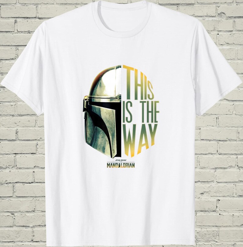 Mandalorian Shirt, This Is The Way Tee, Sci Fi Helmet Design, Space Movie Apparel, Fathers Day Gift Dad image 10