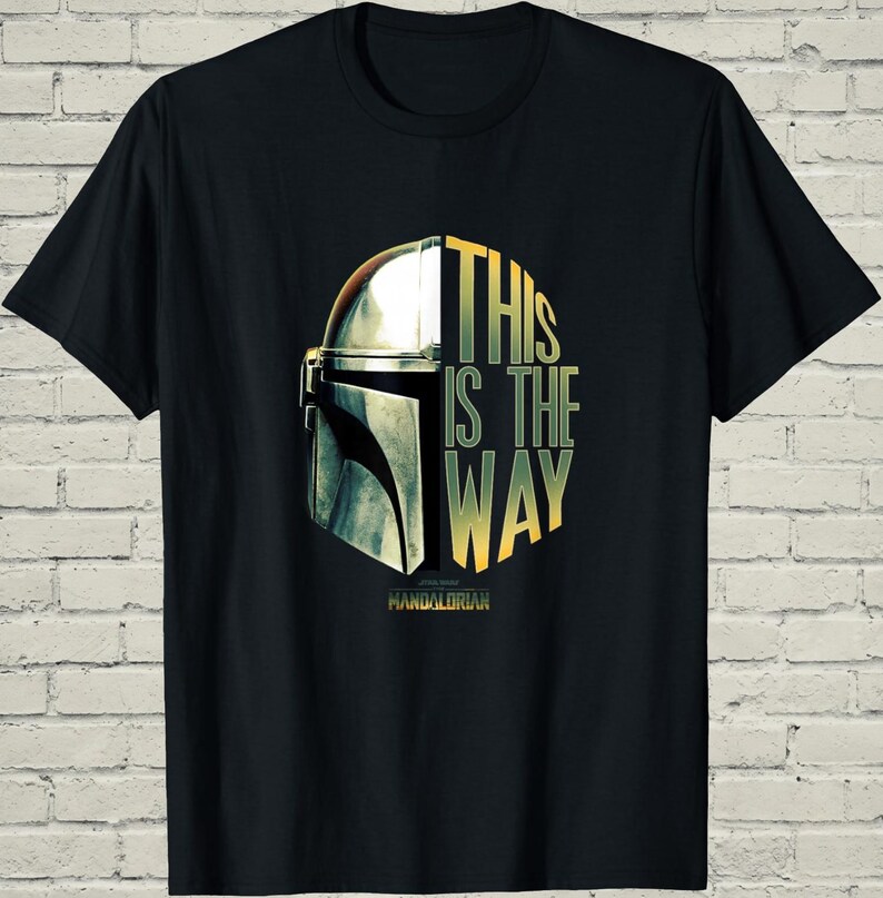 Mandalorian Shirt, This Is The Way Tee, Sci Fi Helmet Design, Space Movie Apparel, Fathers Day Gift Dad image 7