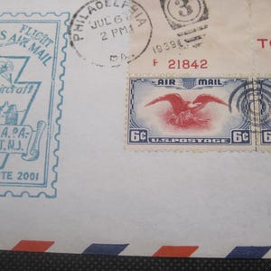US Air Mail First Flight Helicopter Philadelphia-Camden New Jersey