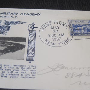 United States Military Academy First Day of Issue Stamp and Envelope 1937