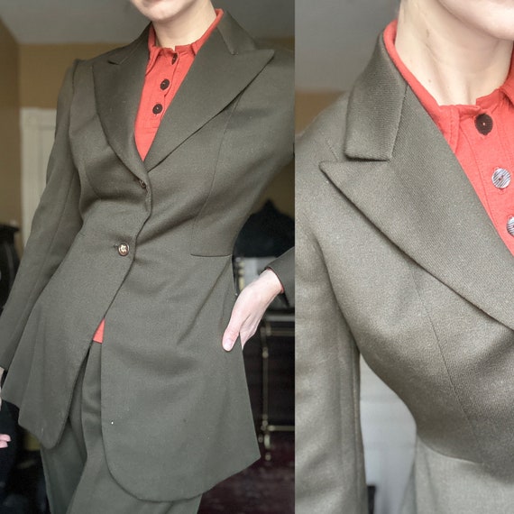 1940's Equestrian Riding Habit Set Jodhpurs Wool Gaba… Gem