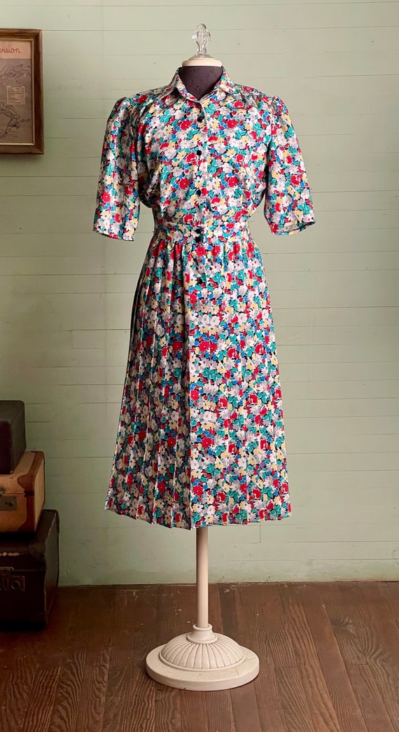 1940's Style 1980's Reproduction Radley Dress in … - image 3