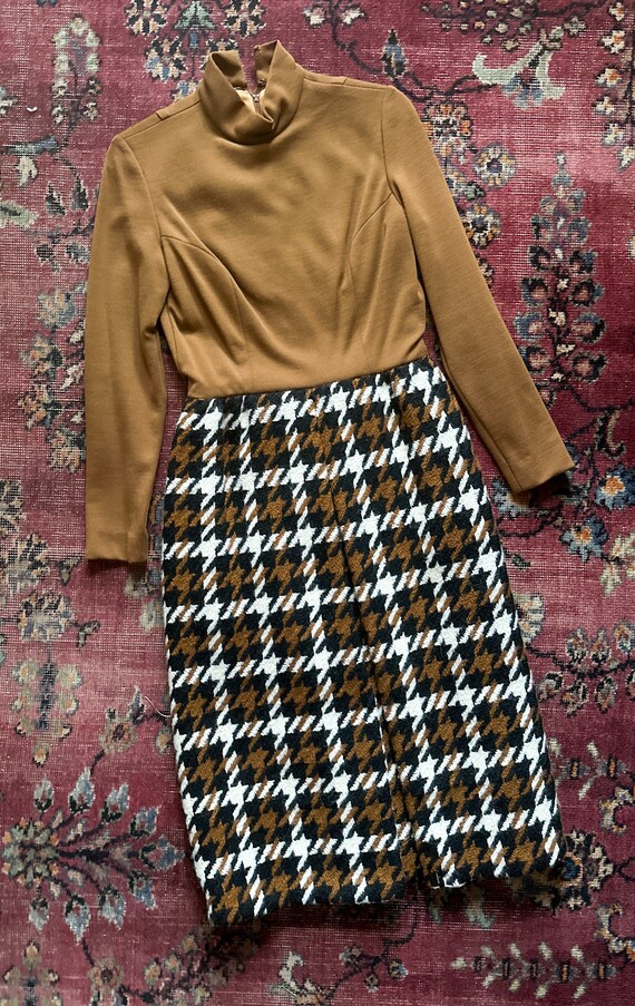 1960's Mod Sara Fredericks Couture Dress Suit Dog… - image 3
