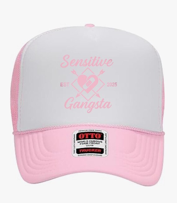 Sensitive Gangsta Hat- Mesh Back, Snap Back, Cute Minimal  display picture 2