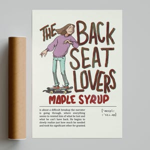 The Backseat Lovers Ahornsirup Poster | Minimalistisches Musik Poster | Vintage Retro Kunstdruck | Personalisiertes Poster | Wand Kunst Druck | Wohndekor