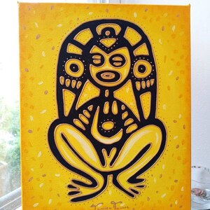 Atabey Taino Goddess Original Painting Taino Symbol of Puerto Rico