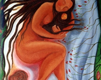 Placenta - Natural Birth Art Print