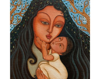 Mother and Child Art Print 9"x12"