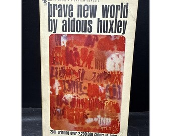 Vtg BRAVE NEW WORLD ~ Aldous Huxley ~ 1962 26th Printing Bantam Classic