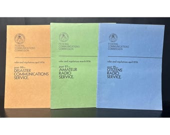 1976 FCC Rules & Regs Amateur Radio Service Citizens Radio Disaster Comm Vintage